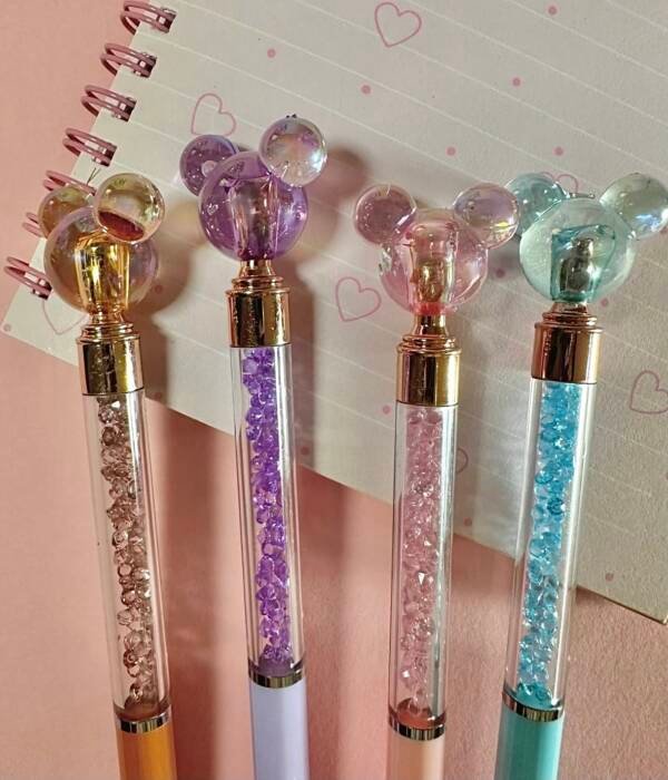 PENNA CON CRYSTAL BALL MODELLO MICKEY